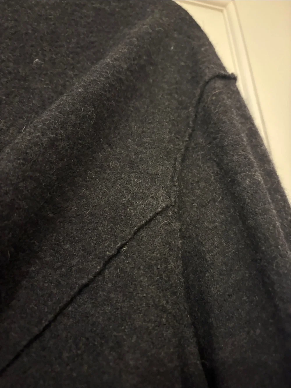 Eileen Fisher Charcoal Grey Open-Front Long Cardigan with Pockets & Tab Sleeves